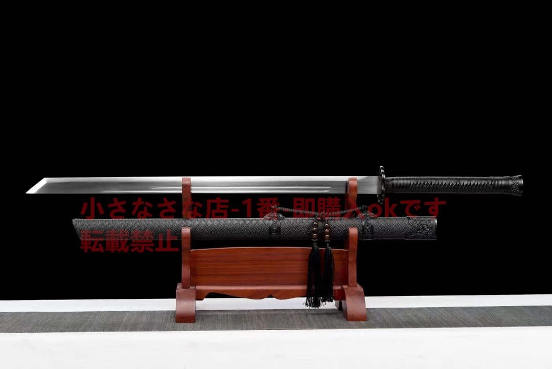 武具　刀装具　日本刀　模造刀   居合刀 横刀  直刀 黒金古刀~斬風