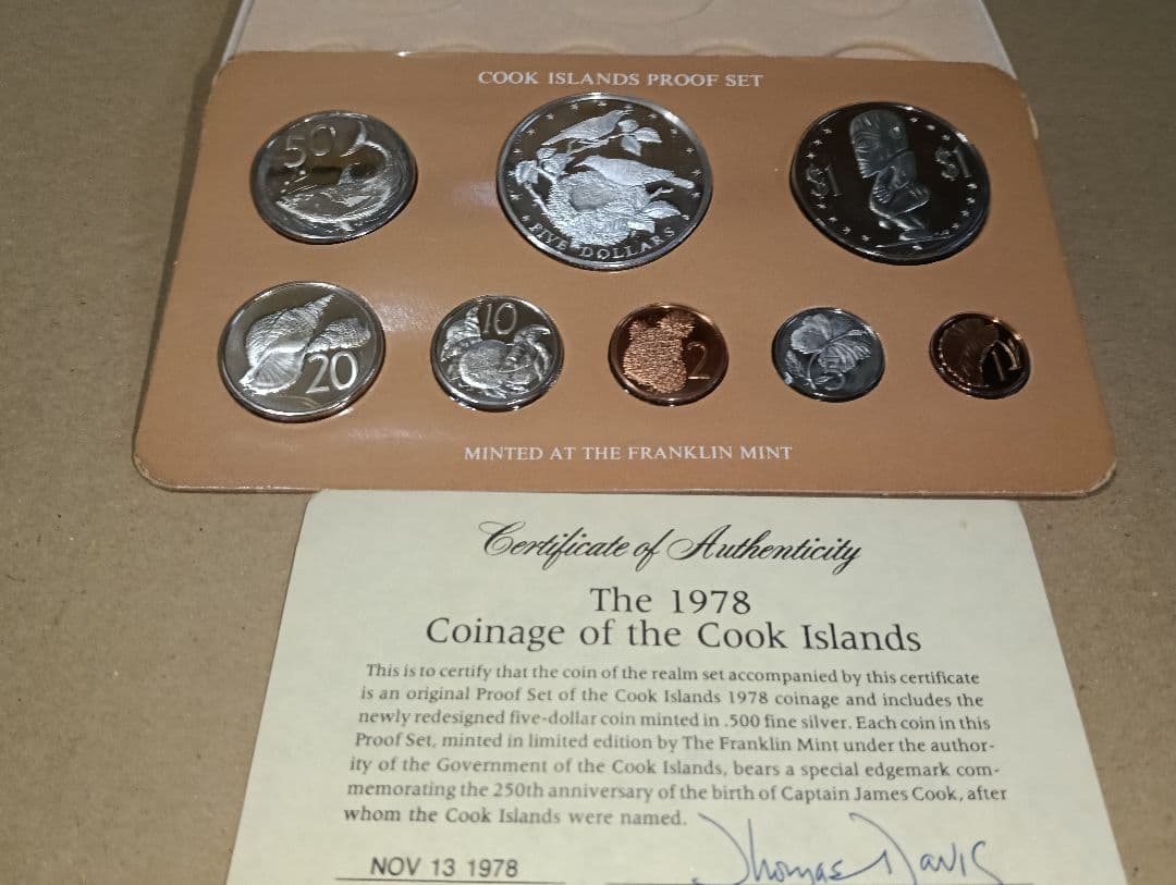 【超希少】　キャプテン・ジェームズ・クック生誕250周年記念プルーフセット