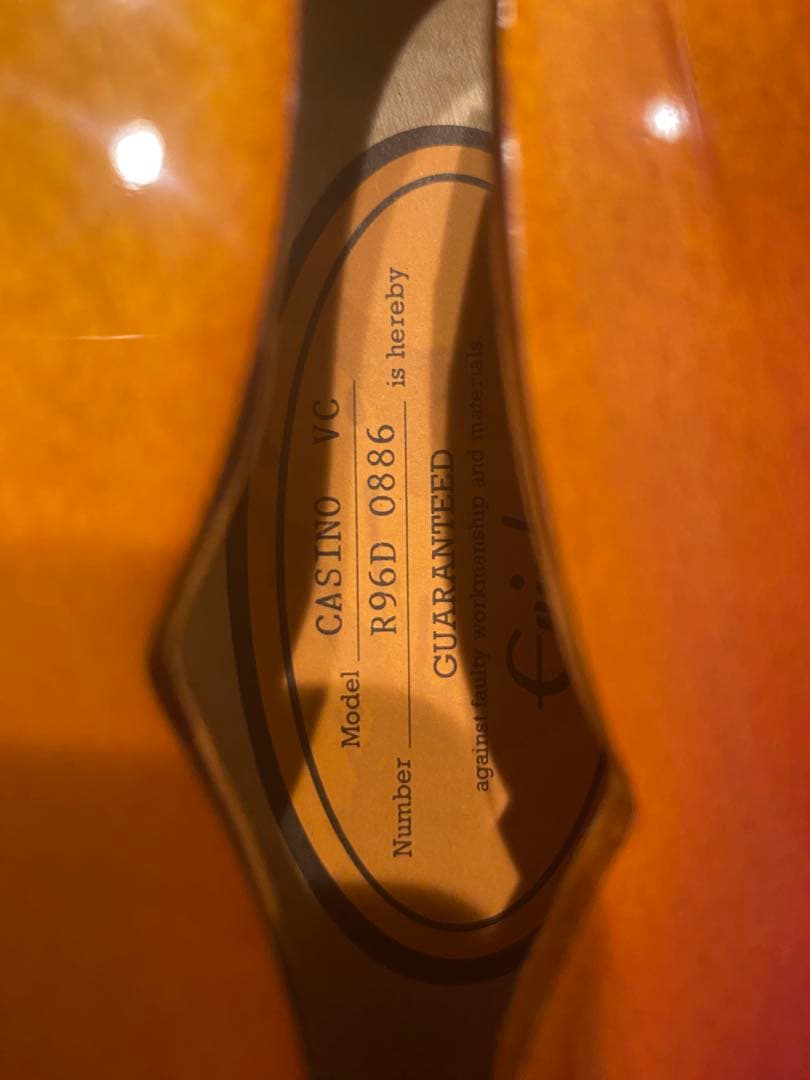 Epiphone CASINO VC エピフォン カジノ ピアレス製