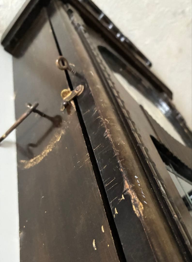 昭和レトロ　ヴィンテージ　振り子時計　 木製柱壁掛け時計