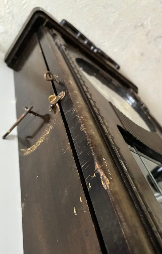 昭和レトロ　ヴィンテージ　振り子時計　 木製柱壁掛け時計