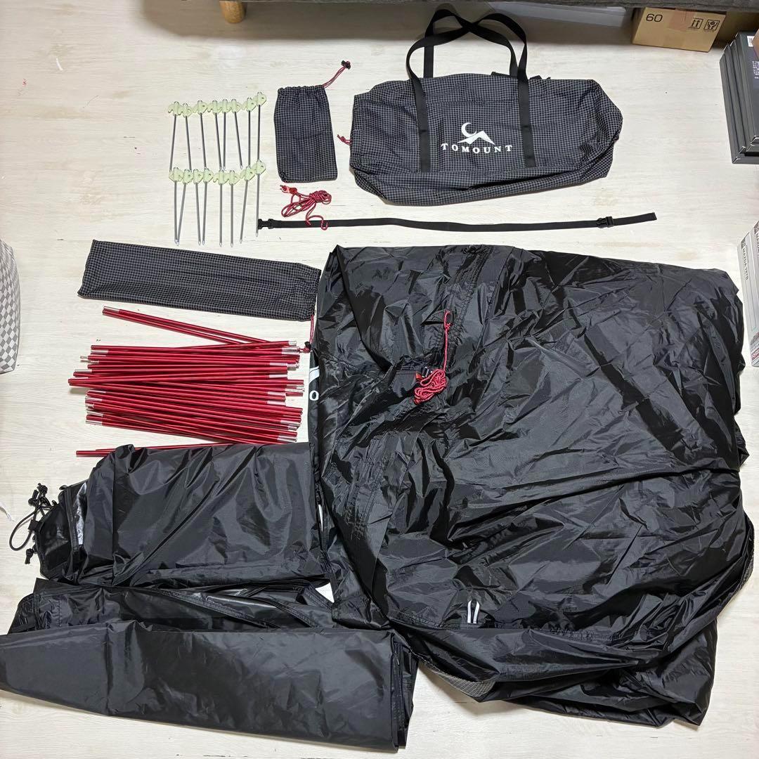 TOMOUNT トマウント ドーム型テント ブラック　訳アリ美品✨