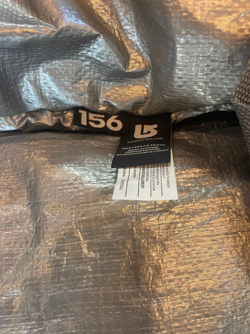 Burton ボードケース 156cmホイール付き グレー/ブラック美中古