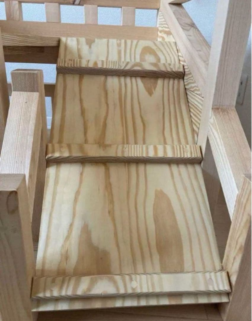 【小型犬向け】職人手作り 木製2階建てドッグハウス｜無垢材｜直接取引割引あり