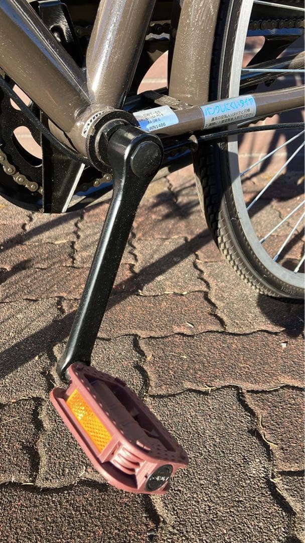 【極美品】26インチ シティサイクル ブラウン バスケット付き