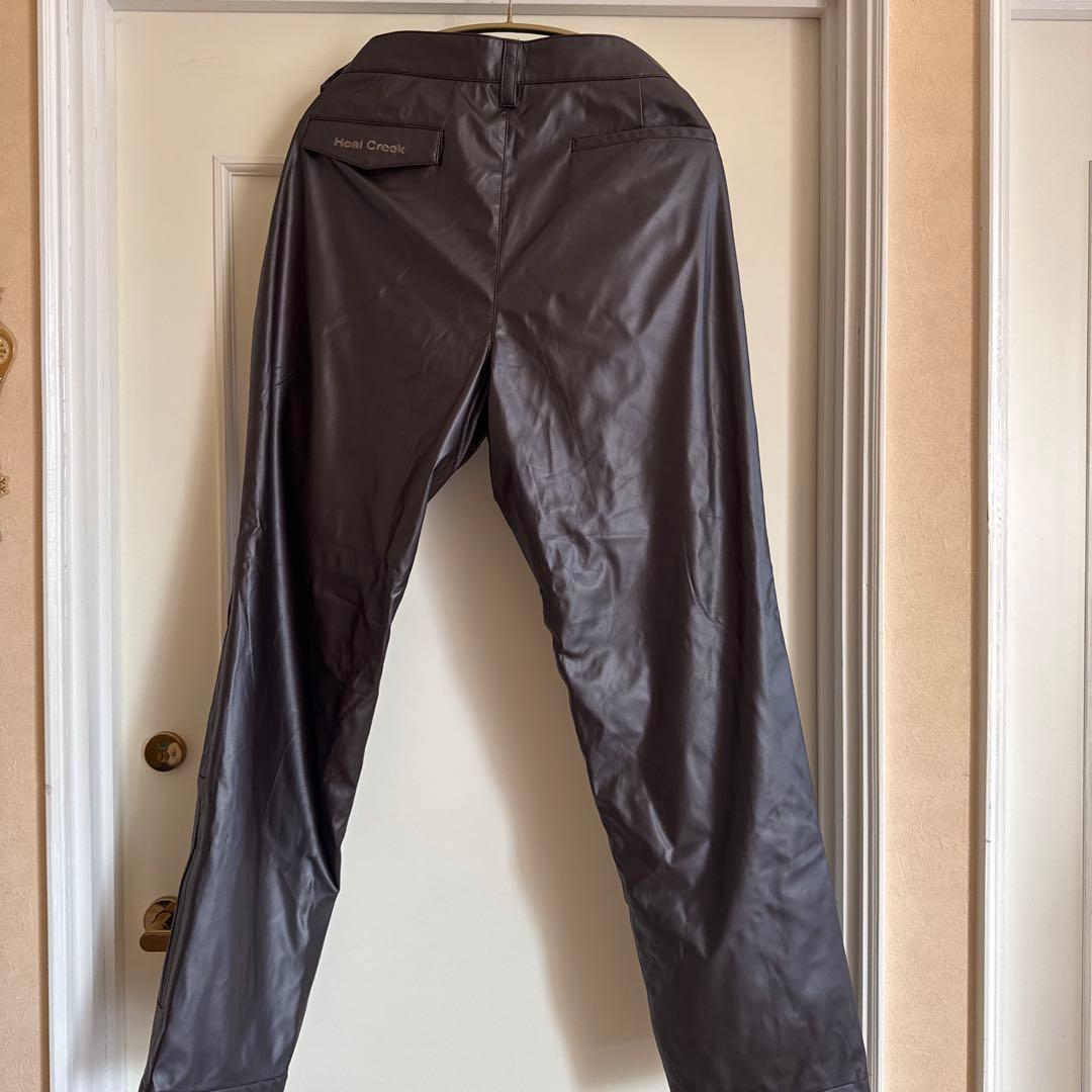 Heal Creek フェイクレザーパンツ88