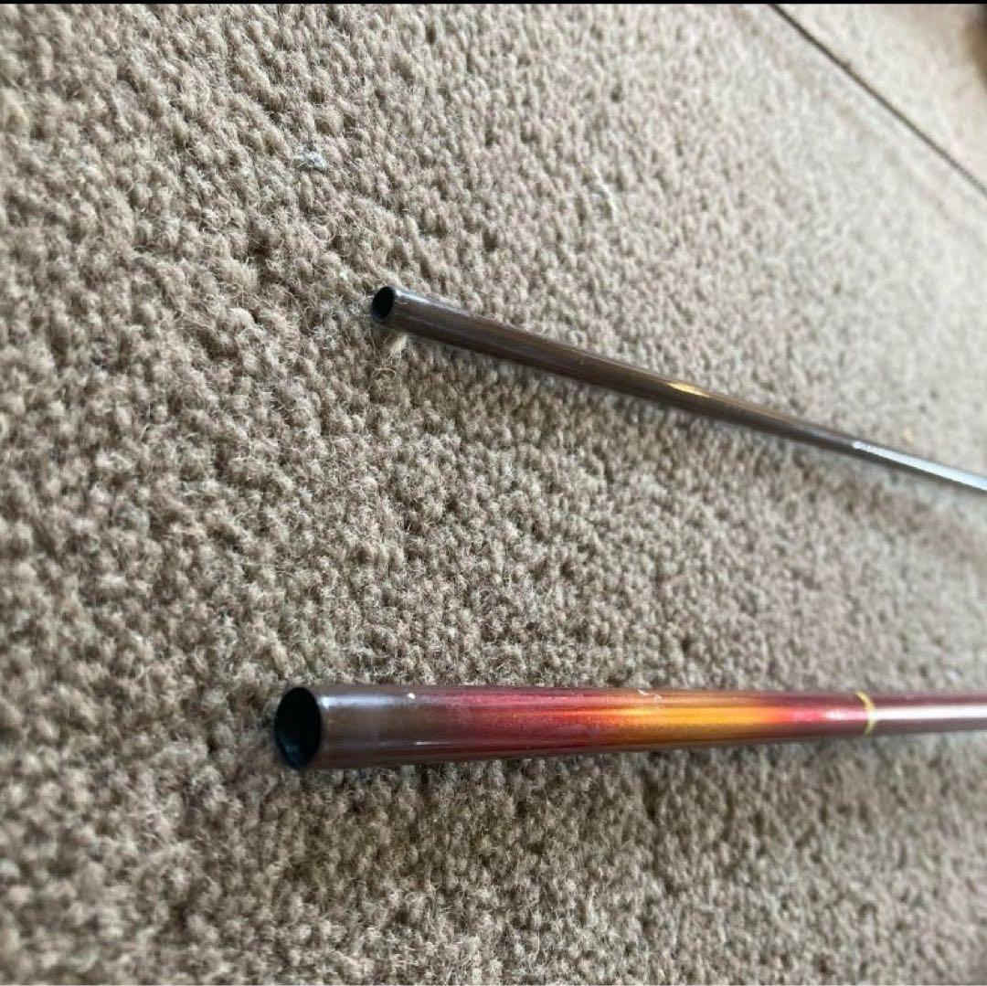 4*上様 赤 Daiwa ヘラ竿 飛燕峰 烈火 21 袋付き 6本継ぎ カーボン