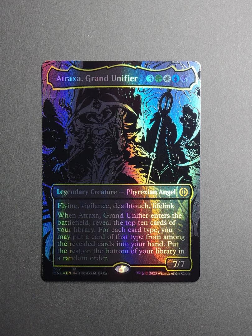 オイルスリック・Foil 偉大なる統一者、アトラクサONE 英語 MTG