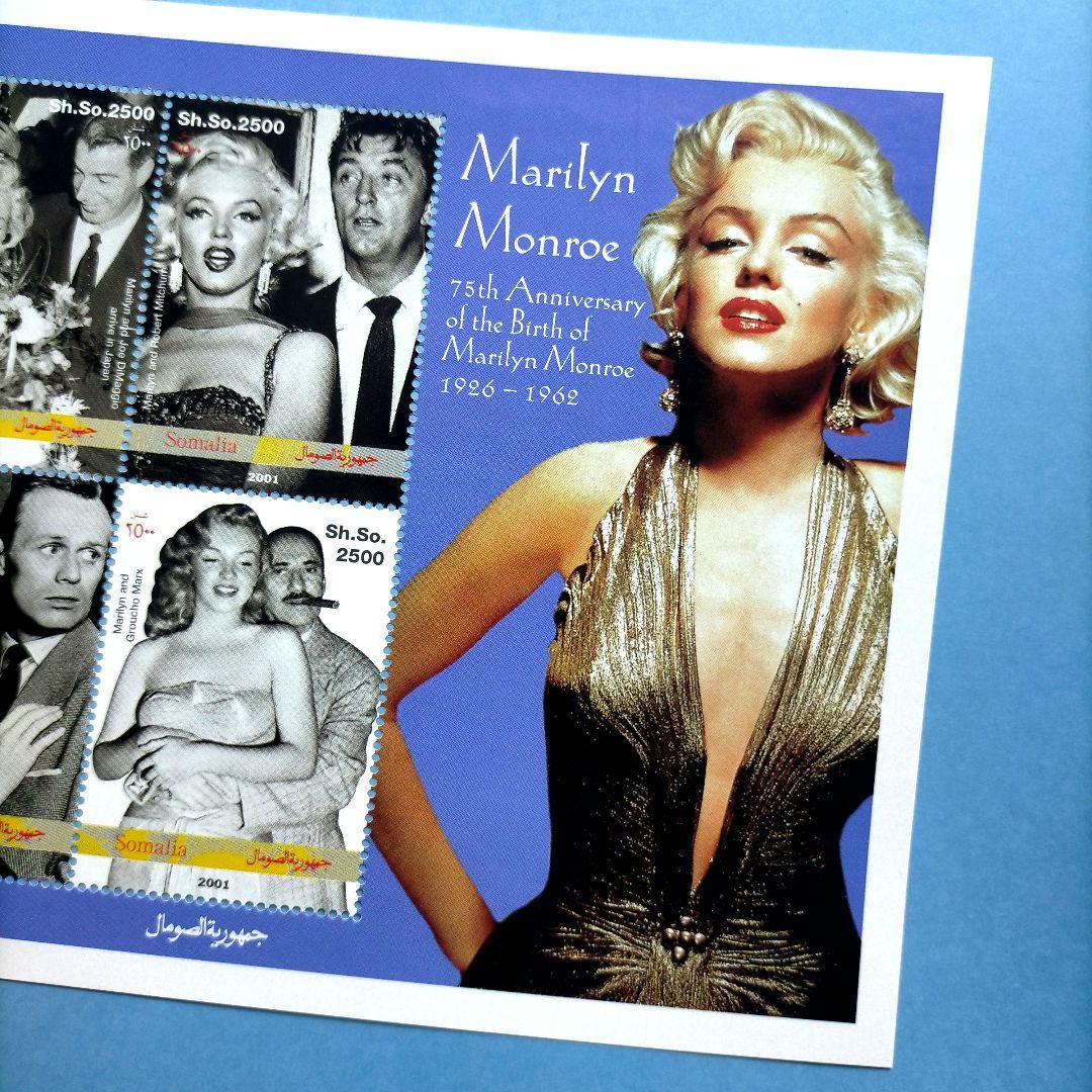 2967 外国切手 ソマリア 2001年魅惑的な女優マリリンモンロー写真集シート