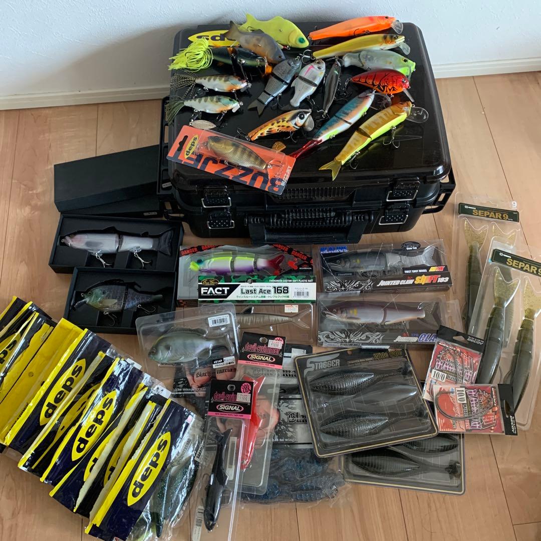 釣*楽様 漢！！バス釣りボックスセット　ルアーセット　ワームセット　検　バス釣り