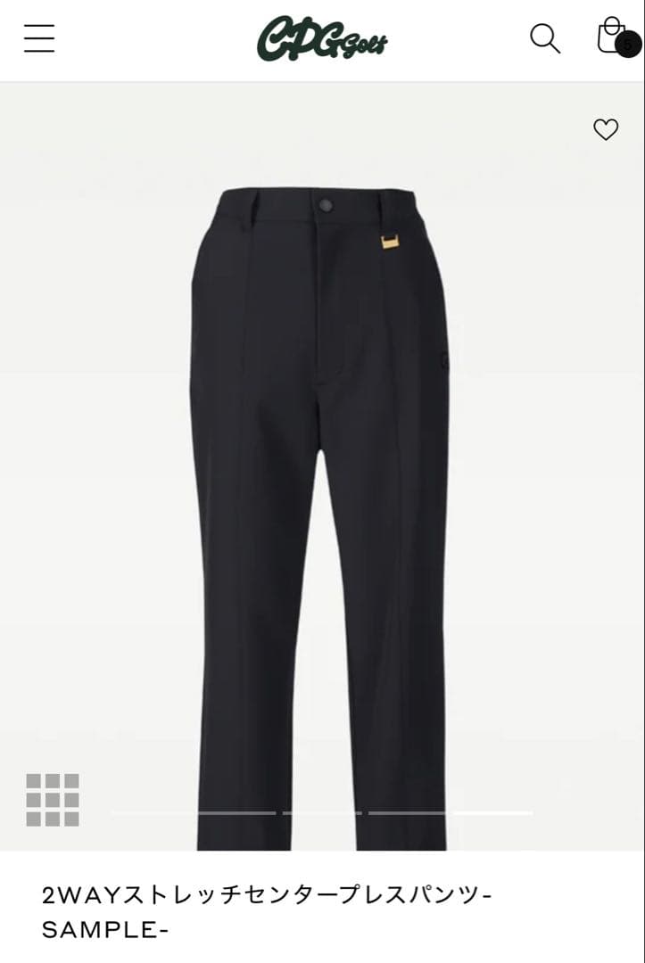 ⭐︎新品未使用タグ付き⭐︎CPG ゴルフ　レディース　パンツ　ブラック　サイズ2