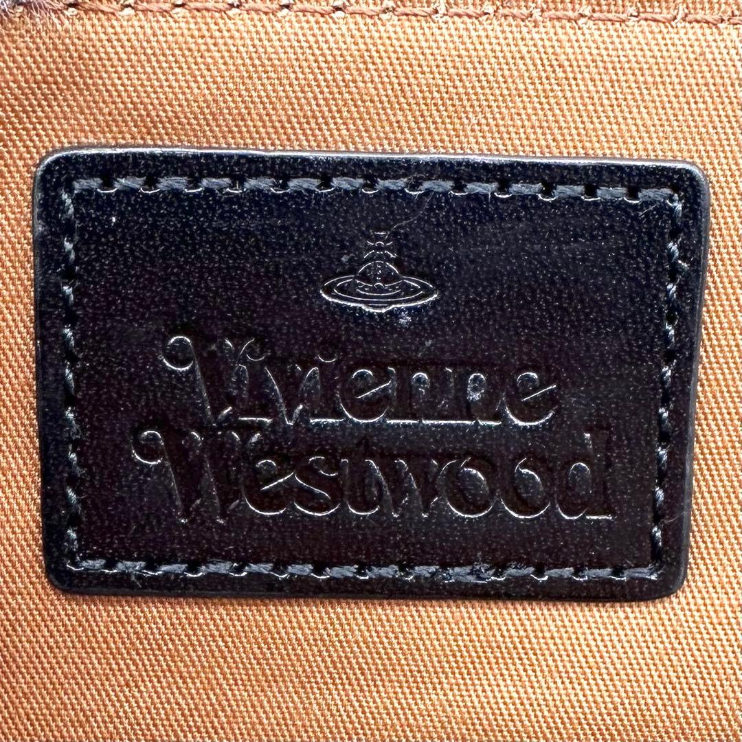 未使用✨ヴィヴィアンウエストウッド ペンケース ORB エンボスレザー ブラック
