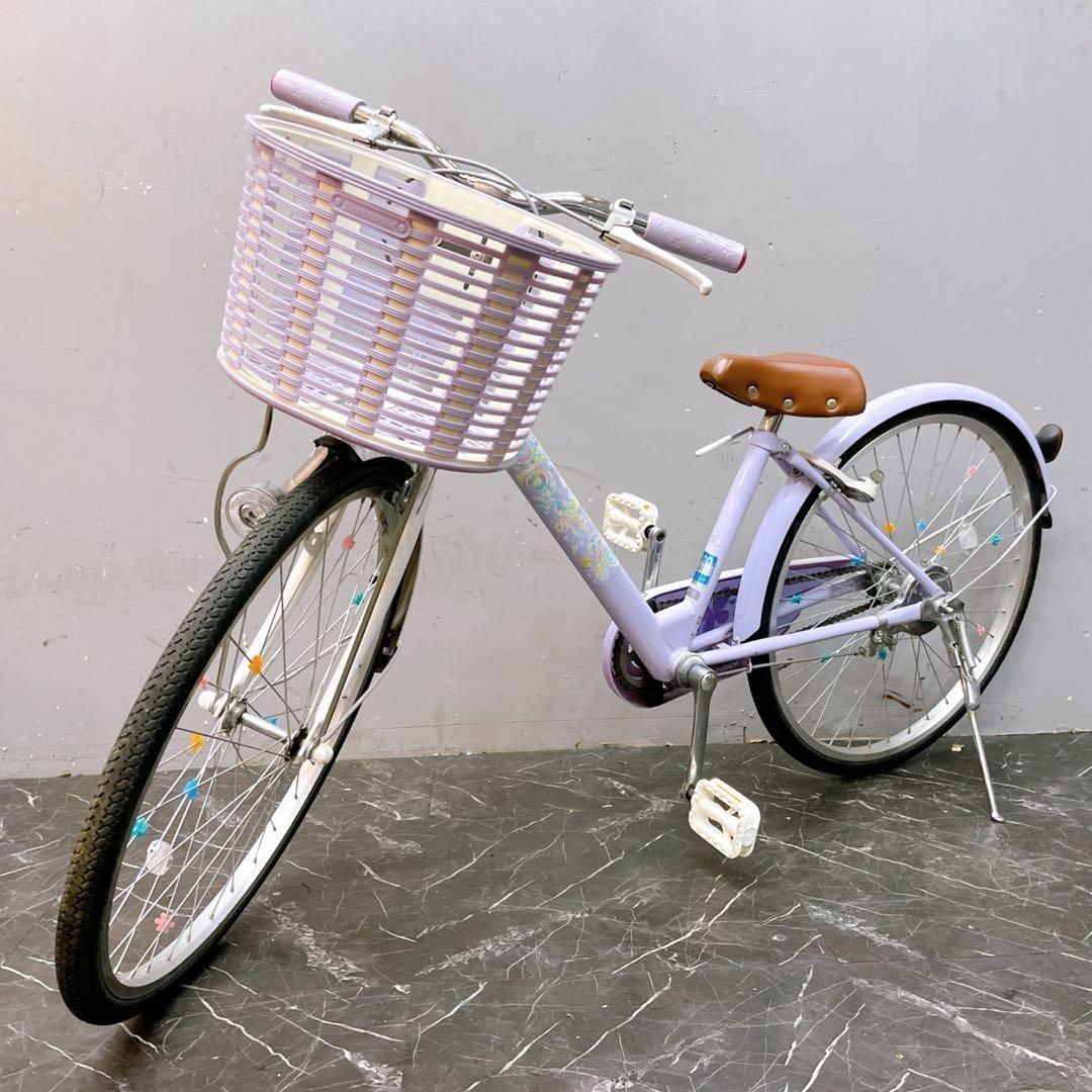 【391】《関西 引き取り》子供用自転車 ブリヂストン ECOPAL パープル