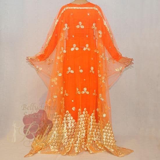 ベリーダンス　ハリージドレス【used】オレンジ