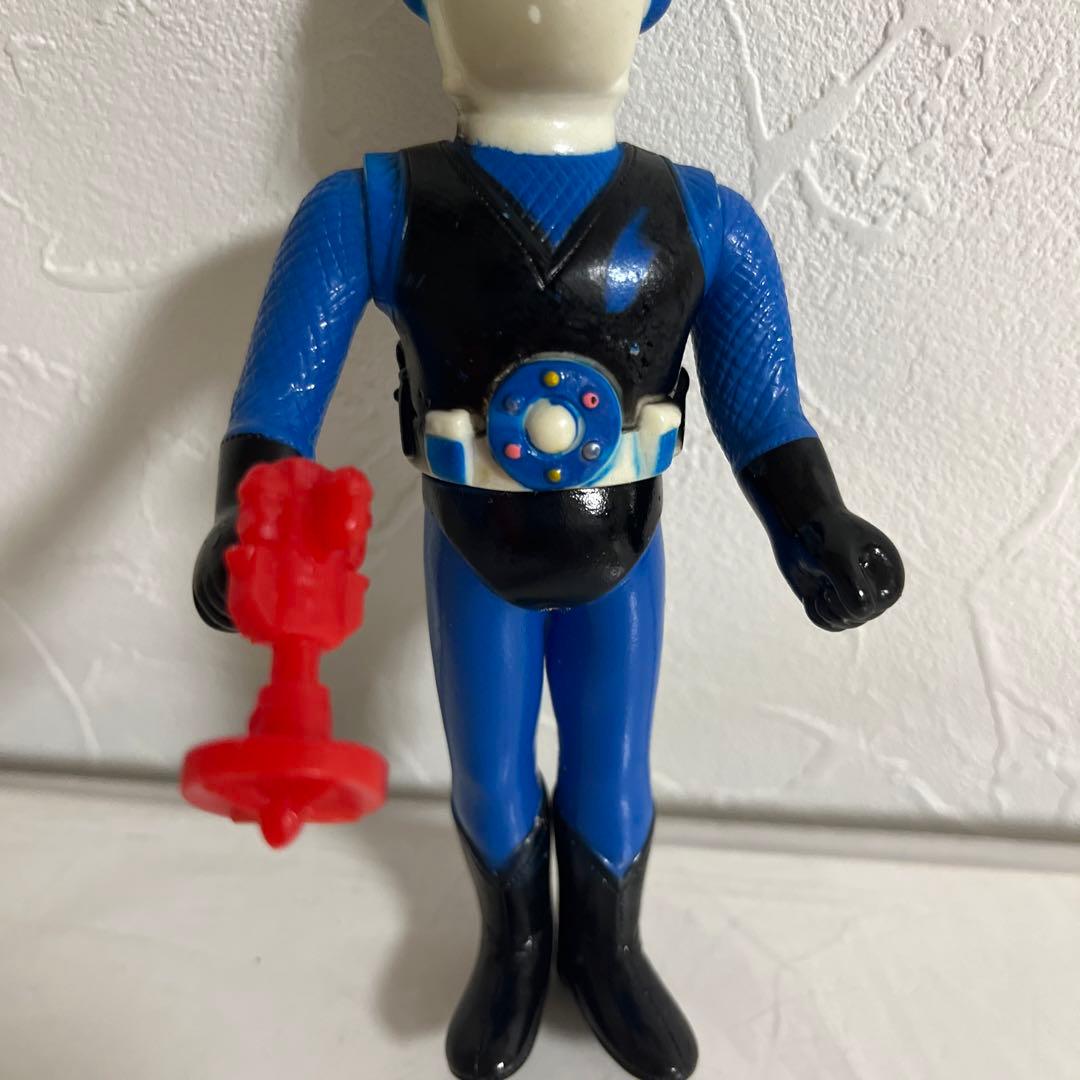 ⚠️貴重・激レア　忍者キャプター　水忍　ソフビ　昭和レトロ　当時物