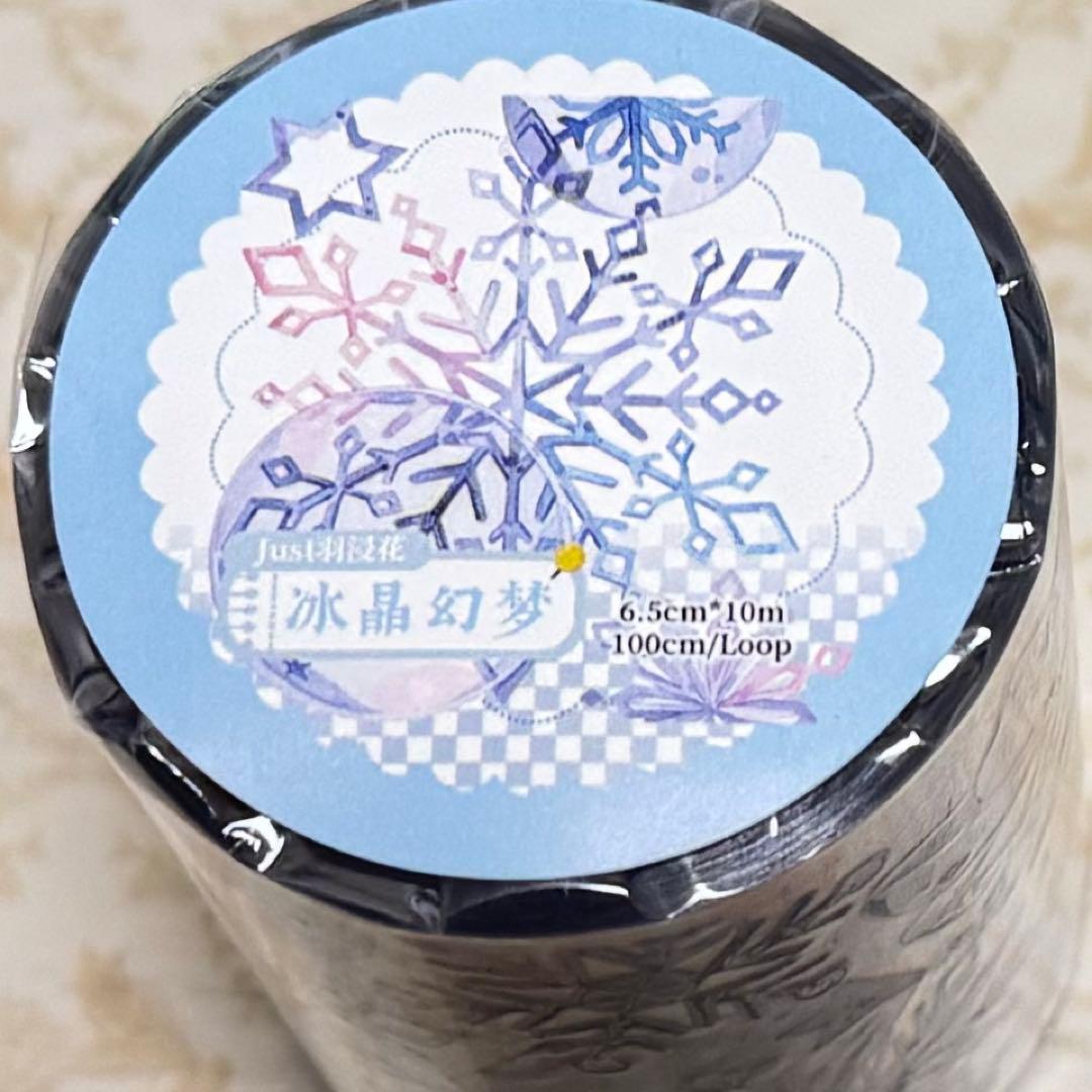 海外 PETテープ マスキングテープ 雪の結晶