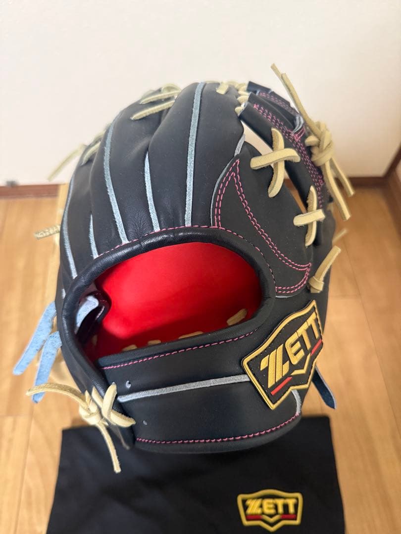 【限定色】ZETT PROSTATUS BPROG565S硬式内野手用 型付け済