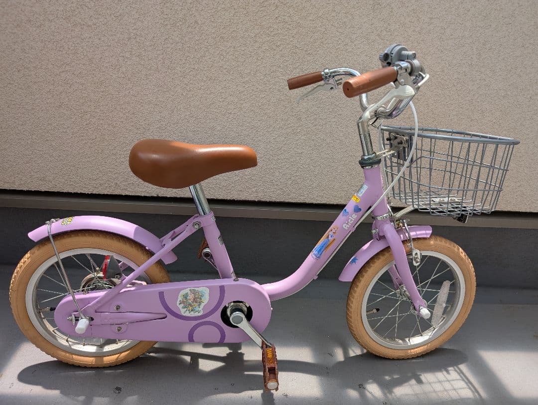 幼児用自転車 14インチ 紫 直接引き渡し希望