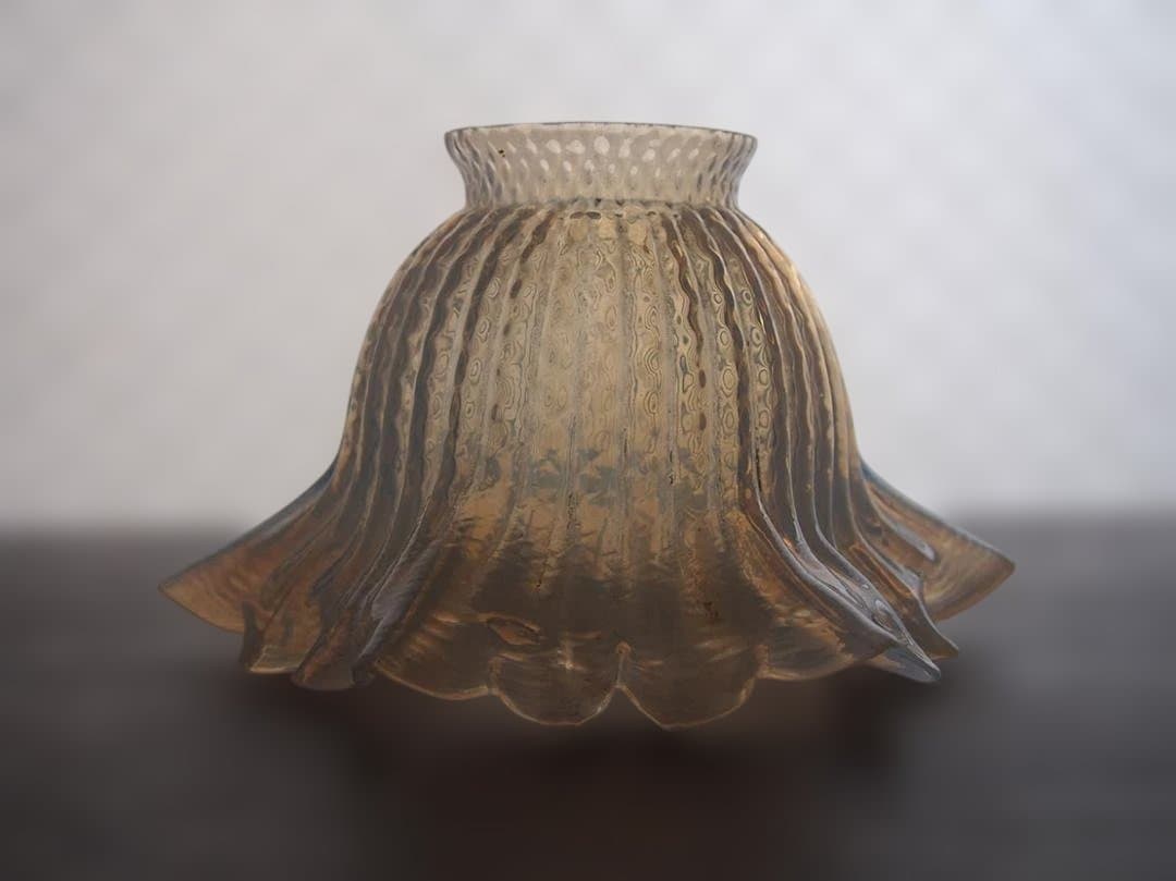 オパールガラス フリルガラス ランプシェード オパールセント/K296