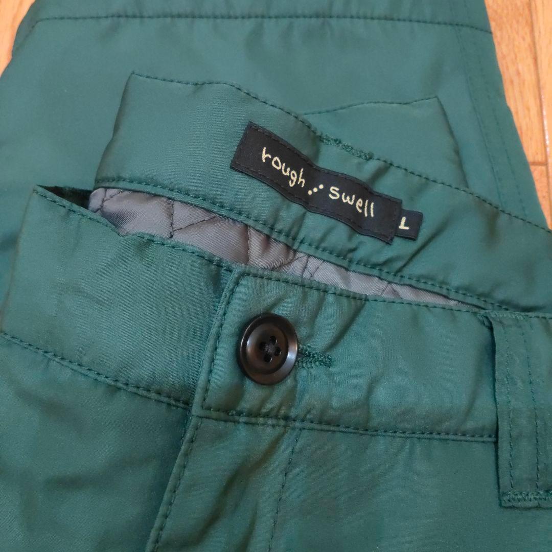 ラフアンドスウェル　Lサイズ　新品・未使用　パンツ　キルティング　グリーン