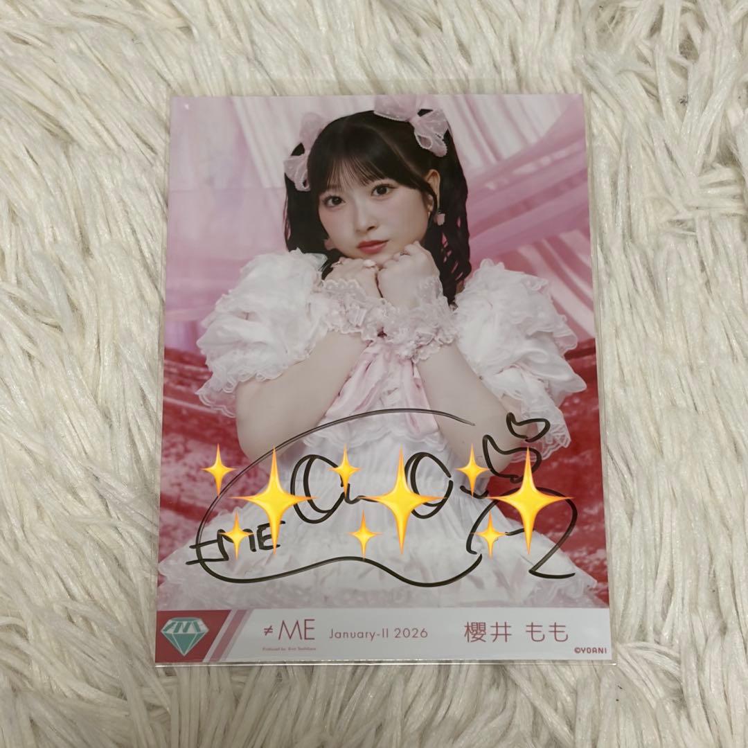 ≠ME 櫻井もも 生写真 コンプ 直筆