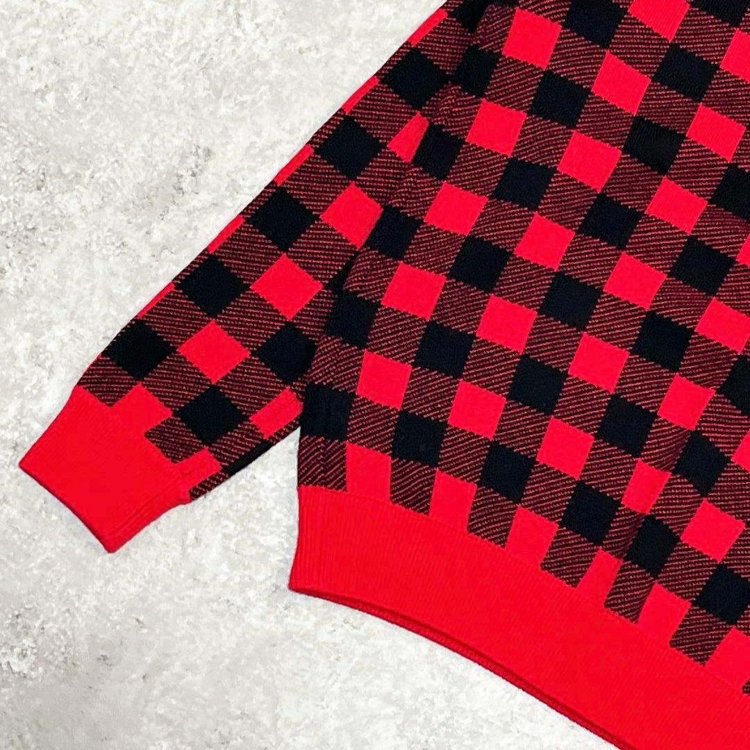 JACK BUNNY!!人気カラー チェック柄 ニット セットアップ M