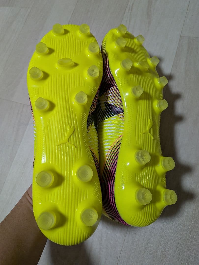 PUMA サッカーシューズ イエロー ハイカット 25cm 未使用