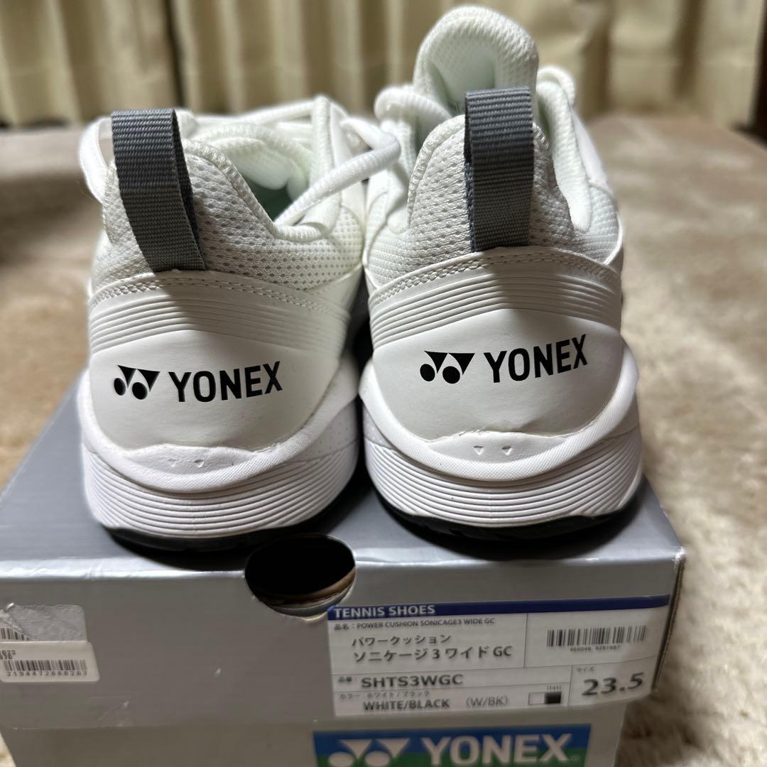 美品YONEX ソニケージ3 テニスシューズ SHTS3WGC 23.5cm