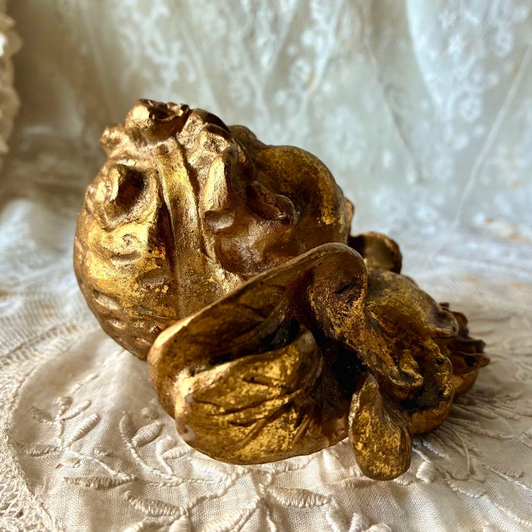 天使オブジェ　ウォールデコレーション　壁掛けオーナメント　フランスアンティーク