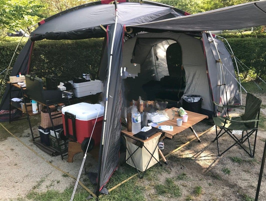 直営店限定_Coleman(コールマン)タフスクリーン2ルームハウス_紺色廃盤品