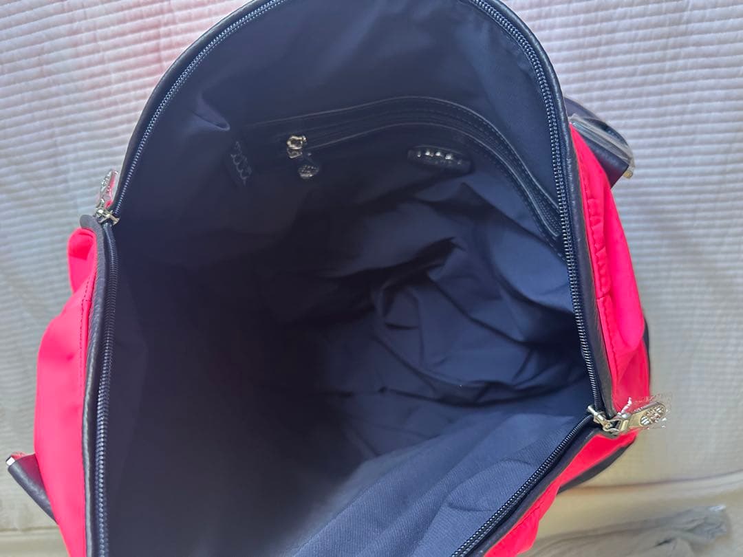 ムータマリン　muta MARINE ピンク ネイビー ハンドバッグ