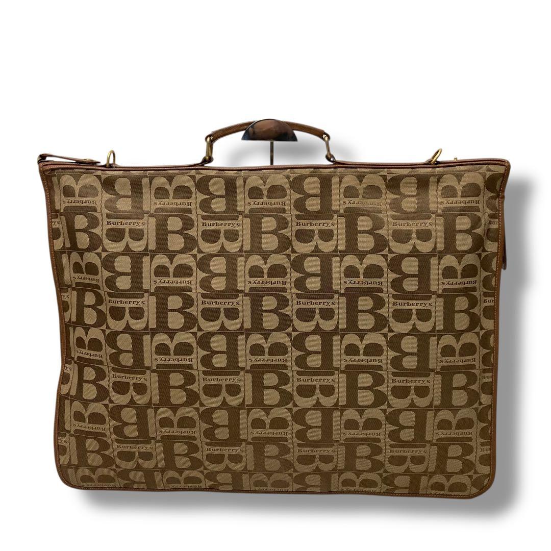 【極美品】激レア　バーバリー　ガーメントバッグ　スーツケース　ロゴ柄　入手困難品