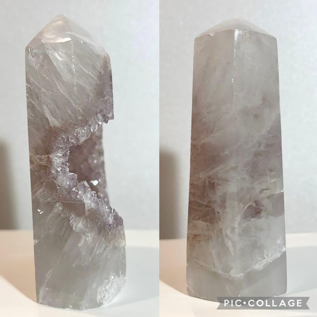 非常にレア！ アメジストジオード瑪瑙 大きいサイズ 673g ジオード