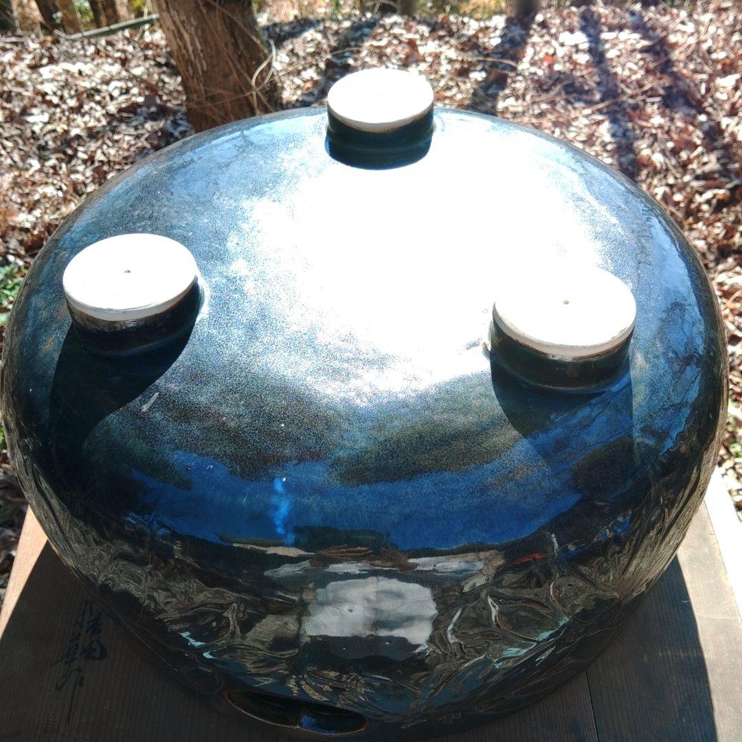 萬古焼　風炉　茶道　天目釉