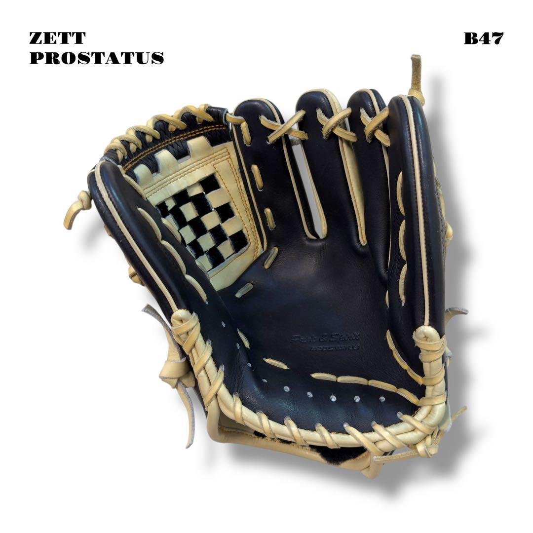人気品！ ZETT PROSTATUS 軟式 野球 グローブ グラブ 二塁 遊撃