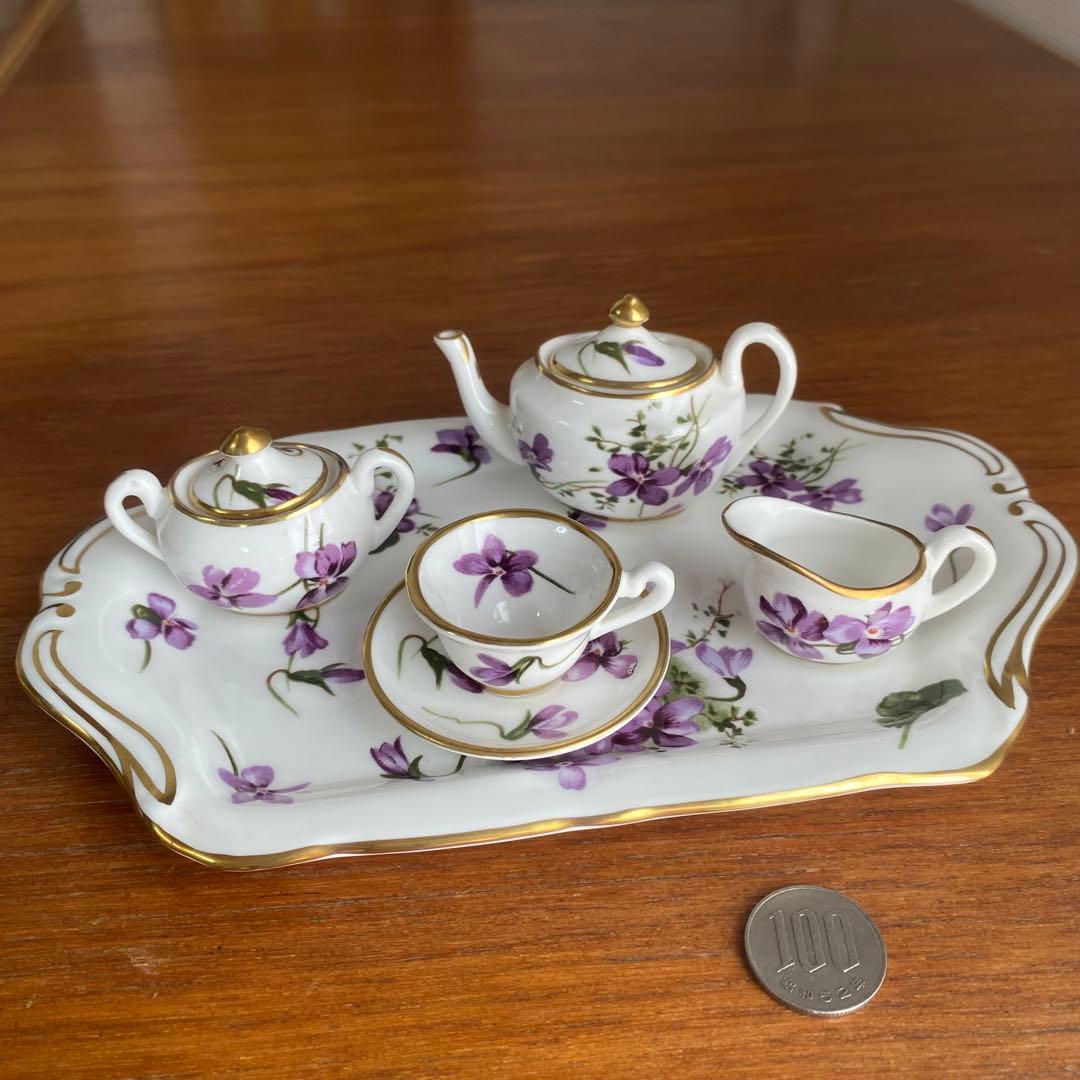 ハマースレイ ヴィクトリアン　バイオレット　ミニチュア　ティーセット