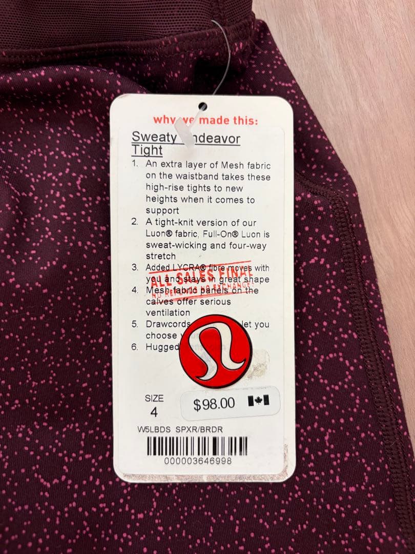 未使用 lululemon ヨガパンツ