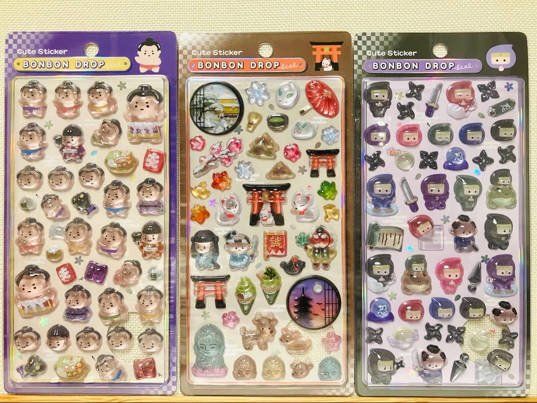 正規品　新品未開封　ボンボンドロップシール　和柄　6点セット