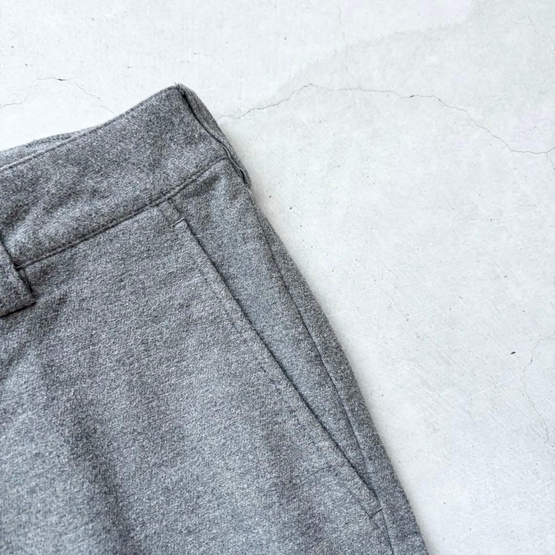 BEAMS GOLF ビームスゴルフ ロングパンツ 表微起毛 ロゴ グレー S