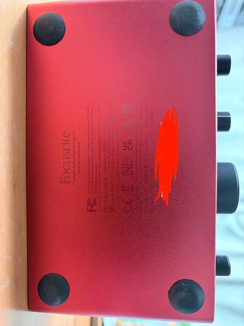 Focusrite Scarlett Solo オーディオインターフェイス