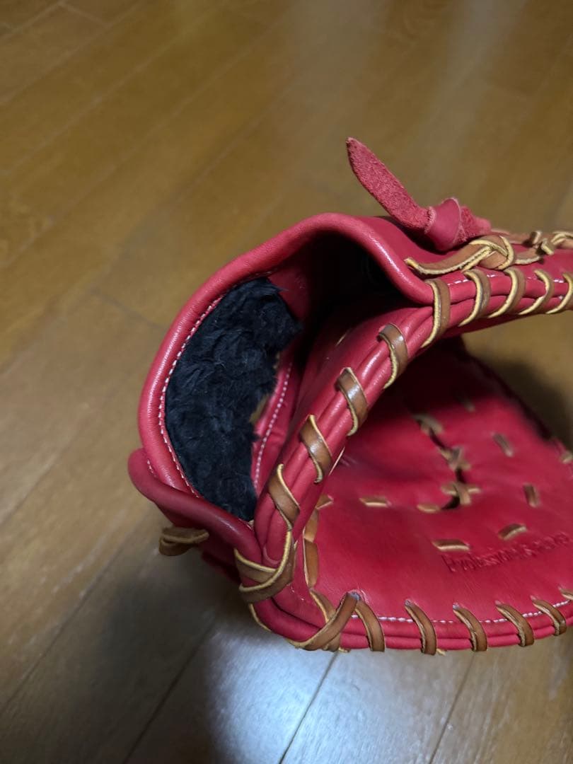 ハイゴールド 軟式用ファーストミット レッド