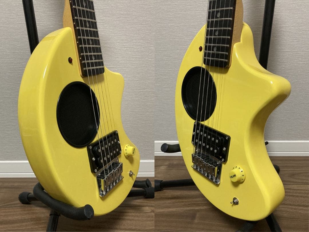 美品 FERNANDES ZO-3 黄色 イエロー USBアダプター付き 弦新品