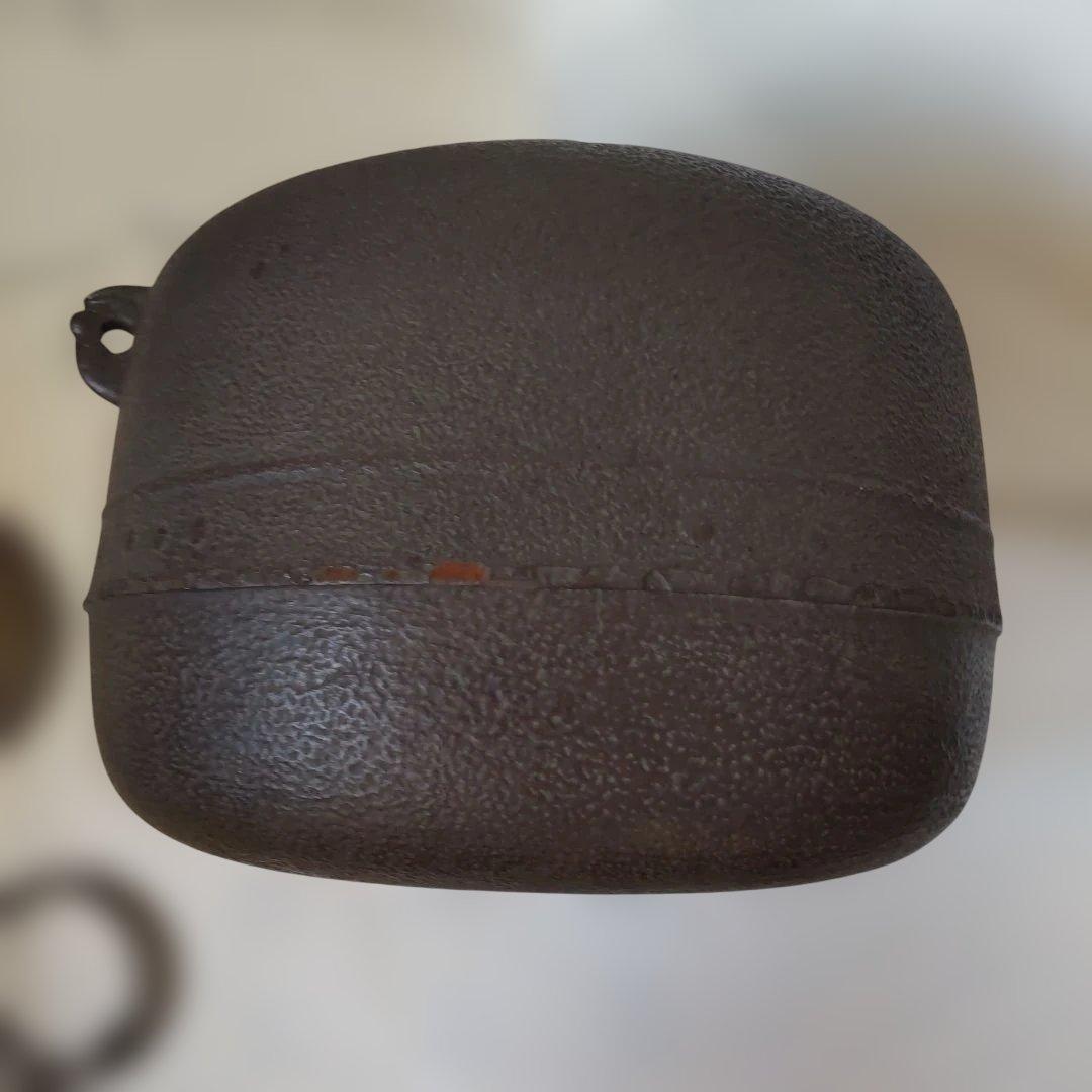 茶釜 釜師 人間国宝 高橋敬典 造 萬代屋釜 釜環付き 共箱 栞 茶道具 美品