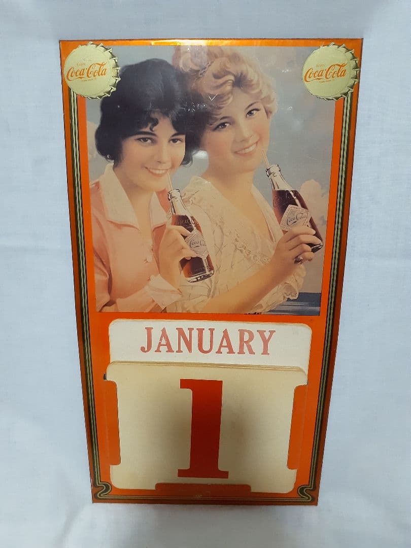 レア 80's コカコーラ ヴィンテージ 万年 カレンダー 販促 広告 店舗
