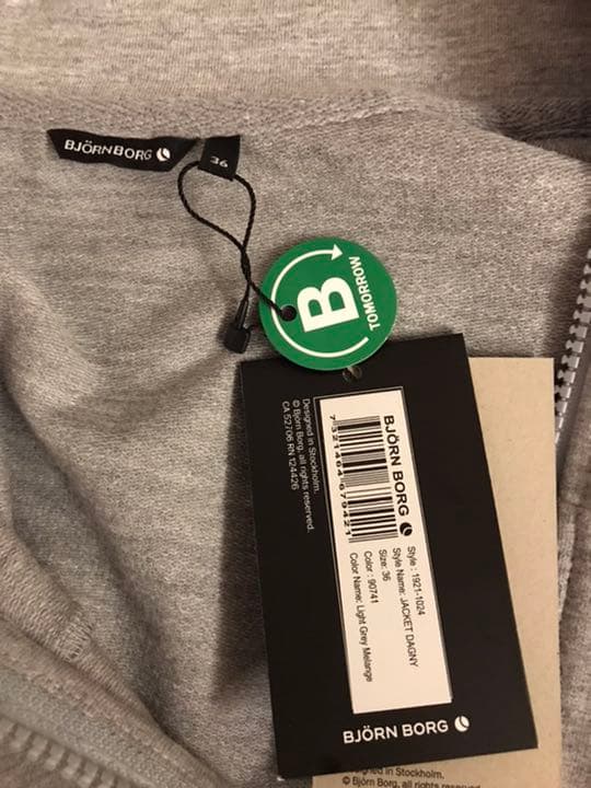 ビヨンボルグ  テニスウェア　グレーアウター　36サイズ　新品