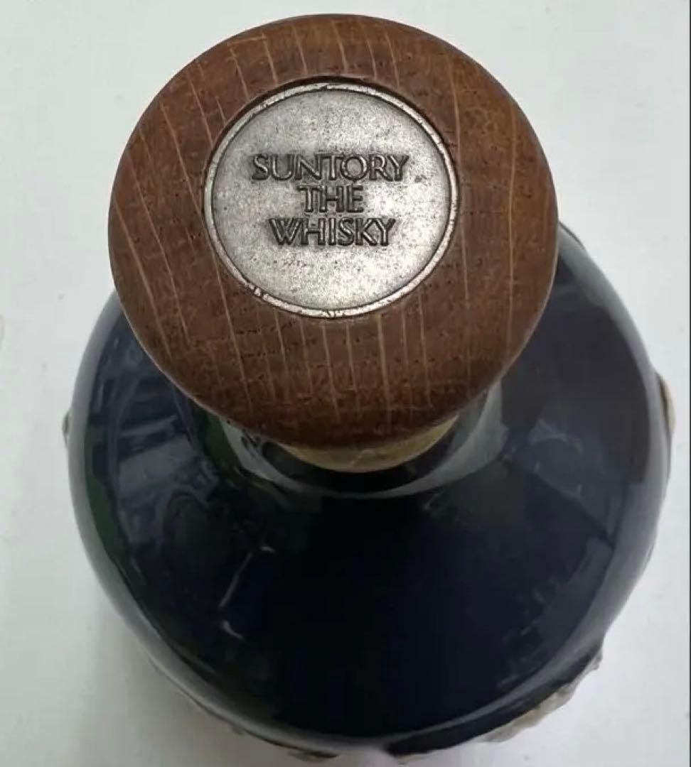 サントリー ザ・ウイスキー 陶器ボトル 木栓付き《中身あり／コルク折れあり》