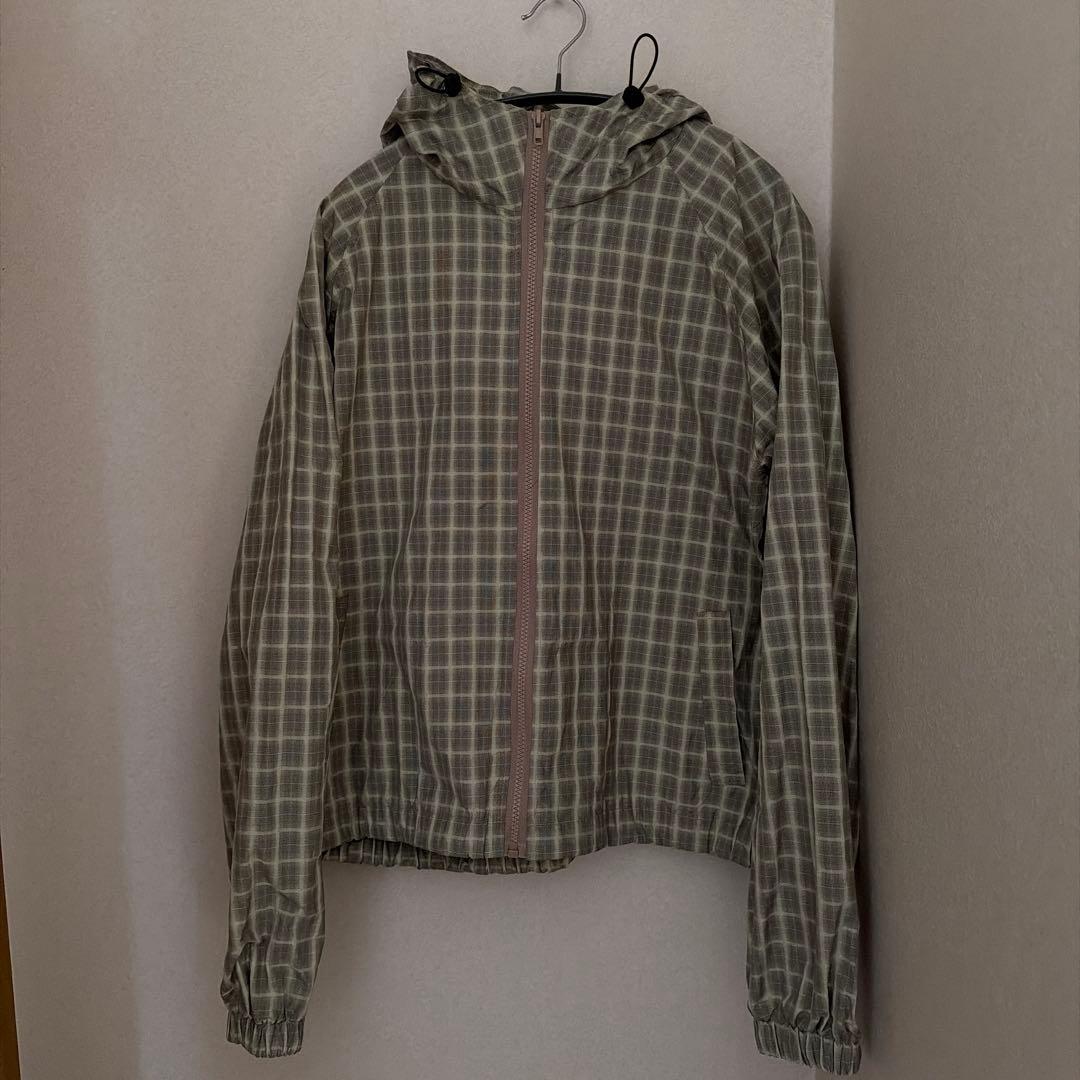 【SATIIIZ】Davi Nylon Check Windbreaker