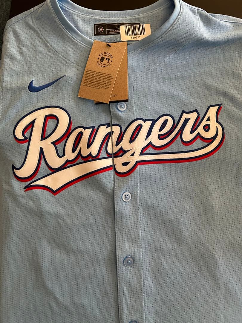 MLB レンジャーズ　ワイアット　ラングフォード　サインユニフォーム