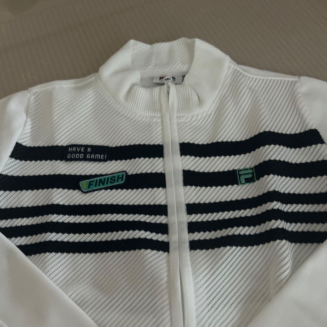 FILA ストライプ ジャケット ホワイト