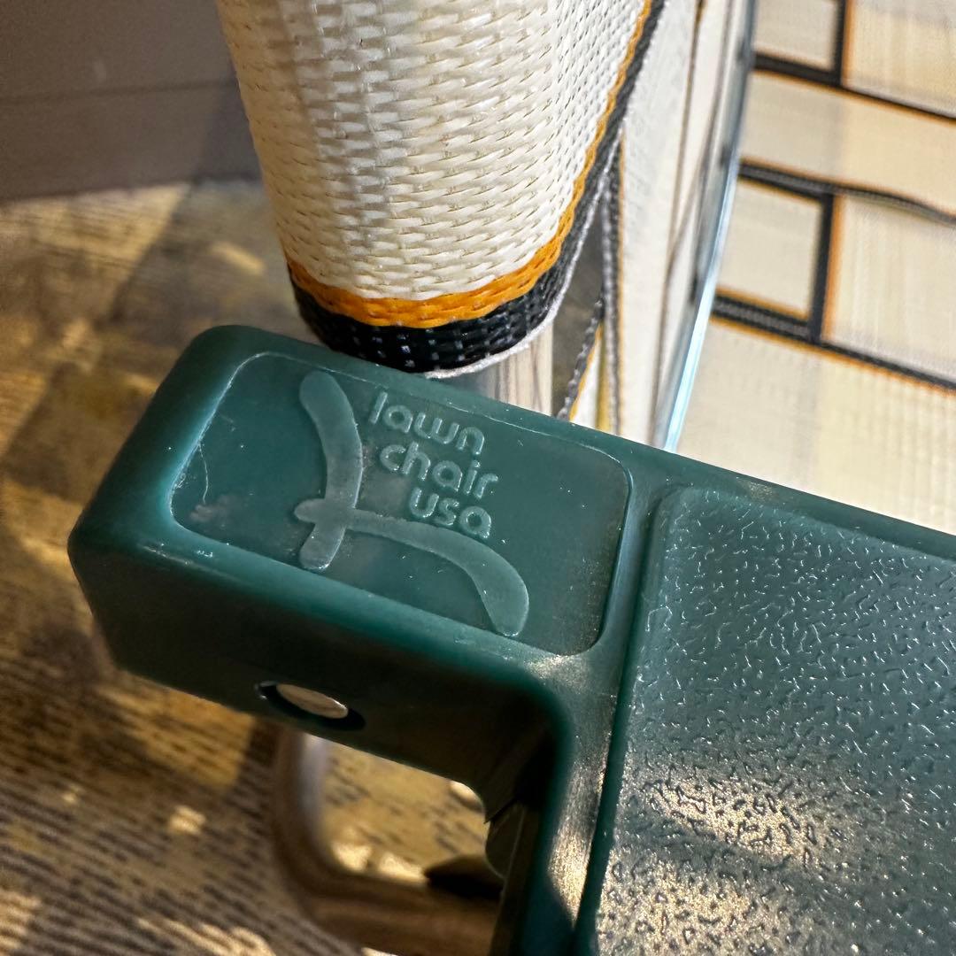 新品 LAWN CHAIR ローンチェア 箱付き USA ベージュ ローバック